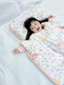 柯斯德尼（kidsneed）防踢被子兒童睡袋加厚恒溫寶寶睡袋嬰兒秋冬款中大童小孩被子神器 【蠶絲&云暖絨】安睡小兔送枕頭【秋冬中厚 12-25℃】 M碼75*140CM（建議2-6歲身高120內） 曬單實(shí)拍圖
