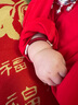 老凰祥寶寶足銀手鐲999足銀新生嬰兒童銀鐲子滿(mǎn)月周歲生日禮物 平安古法款一對25克附帶證書(shū)禮 曬單實(shí)拍圖
