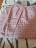 AB商場(chǎng)同款內衣女士睡褲純棉薄款春夏格子寬松休閑梭織全棉居家長(cháng)褲 粉格 XXXL(175/105) 曬單實(shí)拍圖