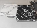 墨素高級微晶石茶幾客廳輕奢小戶型茶臺藝術(shù)茶桌創(chuàng)意現(xiàn)代簡約實(shí)木茶幾 拼色寶格麗微晶石組合【80+60】 整裝 曬單實(shí)拍圖