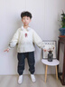 G.DUCKKIDS男童加絨褲子秋冬兒童牛仔褲加厚保暖中大童運(yùn)動褲百搭男孩長褲春 黑色-春秋款 140碼 建議身高125-135cm左右 曬單實(shí)拍圖