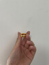吉財運(yùn)金包銀寬光面活口黃金戒指男士999足金足銀泥鰍背戒子送老公禮物 包金2.2克泥鰍背戒指總重約10克 曬單實拍圖