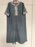 恒源祥重工刺繡棉麻中長款連衣裙2025夏季新款大尺碼寬松休閑氣質亞麻裙 【已售1w+】灰 M 100-115斤 曬單實拍圖
