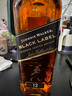 尊尼獲加Johnnie Walker 黑方12年蘇格蘭威士忌 1000mL 1瓶 無(wú)盒 曬單實(shí)拍圖