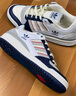 adidas FORUM LOW CL低幫休閑籃球板鞋男女新款阿迪達(dá)斯三葉草   深靛藍(lán)/淺灰/粉白   44 曬單實(shí)拍圖