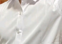 羅蒙（ROMON）短袖襯衫男士2025夏季涼感棉質(zhì)上衣商務(wù)休閑正裝白襯衣MQ21白色40 曬單實拍圖