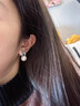塔帕英 琺瑯滴釉不對稱耳釘高級感鑲鉆樹葉珍珠耳釘女2025爆款宮廷風(fēng) 琺瑯滴釉不對稱耳環(huán) 曬單實(shí)拍圖