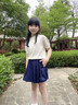 納維凱爾（Navigare）女童裙褲夏季兒童短褲半身裙簡約舒適百搭海島小調(diào)深藍(lán)120 曬單實(shí)拍圖
