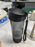 特百惠（Tupperware）茶韻500ML塑料杯男女士學(xué)生夏季運(yùn)動(dòng)水杯子戶外便攜大容量 酷炫黑 曬單實(shí)拍圖