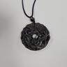 中國黃金招財(cái)貔貅金曜石吊墜男平安扣項(xiàng)鏈七夕情人節(jié)禮物男生日送男友老公 草龍貔貅平安扣編繩項(xiàng)鏈-金曜石 曬單實(shí)拍圖