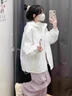 鉑吶苓防曬服女2025夏季新款寬松時尚小個子洋氣戶外防曬連帽外套開衫 女士防曬服【白色】 L 100-110斤 曬單實拍圖