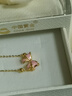 中國黃金（CHINA GOLD）蝴蝶結(jié)黃金手鏈女999足金手串轉(zhuǎn)運(yùn)珠生日禮物送女朋友老婆情人節(jié) 足金在逃公主手鏈+精美禮盒 曬單實(shí)拍圖
