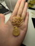 中國黃金（CHINA GOLD）足金八寶羅盤吊墜女新款黃金掛墜生日七夕情人節(jié)禮物送女朋友老婆 【京速達】八寶羅盤吊墜 約2.2g【贈銀鏈】 曬單實拍圖
