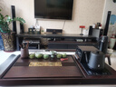 石福記實木茶盤全自動加水燒水一體電器大號高檔天然原木茶臺茶具套裝 85*45*4.5（cm）單茶盤+鳴盞電器 曬單實拍圖
