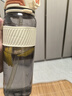 恩爾美（nRMEi）運(yùn)動(dòng)水杯男士大容量夏季戶外健身水壺耐高溫tritan飲用吸管水杯子 【雙飲+提繩背帶】電光白1000ml 曬單實(shí)拍圖