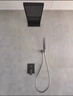 九牧JOMOO入墻暗裝花灑套裝數顯恒溫全銅入墻式隱藏預埋熱熔嵌入式瀑布花灑 槍灰色雙功能-恒溫 曬單實(shí)拍圖