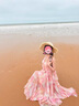 艾美琦美（AIMEIQIMEI）小個(gè)子新款法式連衣裙2025年夏季海邊度假風(fēng)不規(guī)則氣質(zhì)長裙子女 油畫仙子 S 曬單實(shí)拍圖