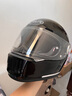 AVA王朝頭盔復古四季男女全盔國潮玻璃鋼機車(chē)碳纖維巡航摩托頭盔耳機 玄魅黑+V10S藍牙(透明鏡片) 特大-XXL碼【適合頭圍62-63cm】 曬單實(shí)拍圖