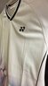 YONEX尤尼克斯羽毛球服比賽訓練吸汗透氣女款運動(dòng)T恤210095BCR白色L 曬單實(shí)拍圖