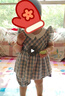 A 21 FUNB2025年夏季新品女童夏款中小童小女孩時尚甜美可愛定制領(lǐng)格子套裝 格子藍(lán) 套裝 90 cm 建議身高80cm左右 曬單實拍圖