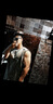 Muscledog肌肉狗 運動背心男士夏季潮流純色休閑百搭寬松圓領(lǐng)寬肩健身工字背心訓練衣服上衣 灰綠色 XL 曬單實拍圖
