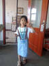 迪士尼女童牛仔背帶裙套裝夏季連衣裙中大童時髦洋氣短袖吊帶裙子兩件套 背帶套裝 150建議身高140-150cm年齡9-10歲 曬單實拍圖