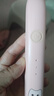 拜爾K7 兒童小孩電動牙刷 聲波震動充電軟毛特護(hù)孩子專用壓力感應(yīng) 3-6-12歲送孩子學(xué)生 粉色  曬單實拍圖