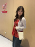 viney牛皮手機(jī)包包女包品牌斜挎包迷你小包生日七夕情人節(jié)禮物送女友 【米白】送老婆高級感實(shí)用腰包 輕奢時(shí)尚小眾百搭洋氣時(shí)尚水桶包 曬單實(shí)拍圖