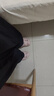 獨(dú)束大碼女裝垂墜飄逸設(shè)計(jì)感闊腿裙褲夏季通勤高腰顯瘦遮挎休閑褲 曜石黑 XL （尺碼：3） 曬單實(shí)拍圖