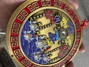 黃銅山海鎮(zhèn)風(fēng)水?dāng)[件浮雕八卦鏡凸鏡掛大門外室內(nèi)家用對門喬遷掛件 小號日月彩繪浮雕山海鎮(zhèn) 曬單實(shí)拍圖