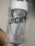 幾物森林 塑料水杯女高顏值便攜吸管杯大容量耐高溫塑料杯帶茶隔白色600ml 曬單實(shí)拍圖