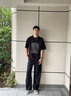 izzue IT天絲薄款休閑褲男士2025夏季新款寬松直筒冰絲闊腿彎刀褲子男 曬單實(shí)拍圖
