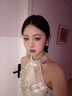 妙奕嘉珍珠耳飾女高級(jí)感輕奢耳環(huán)耳釘女生生日七夕情人節(jié)禮物送女友 白色亮鉆珍珠耳環(huán) 一對(duì) 曬單實(shí)拍圖