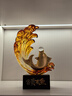 禾笙堂寓意富貴有魚(yú)琥珀色擺件玄關(guān)客廳擺件輕奢高檔辦公室裝飾開(kāi)業(yè)擺件 曬單實(shí)拍圖