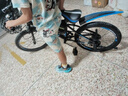 兒童自行車6-10-15歲中大童男女孩腳踏車學生單速變速山地車 【變速】黑藍色+騎行大禮包 20寸【適合身高130-145cm】 曬單實拍圖