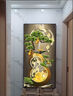 亦艾現(xiàn)代輕奢風(fēng)led帶燈入戶玄關(guān)裝飾畫走廊過道掛畫簡約高級(jí)感壁畫 A款 50*100（推薦0.6-0.8米墻寬） 晶瓷平面 （金框） 曬單實(shí)拍圖
