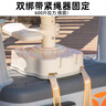 百幻電動車兒童座椅前置電瓶摩托車坐椅電車通用安全寶寶嬰兒小孩坐凳 全包升級款【米色】一鍵旋轉(zhuǎn)丨升降減震 曬單實拍圖