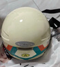 YEMA 3C認證359S電動摩托車頭盔男女夏季防曬半盔四季通用安全帽新國標 卡其花+咖短 曬單實拍圖