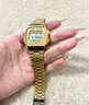 卡西歐（CASIO）小銀表小金表 潮流復古夜光石英防水小方塊手表電子表 生日禮物 A168WG-9WDF 曬單實(shí)拍圖