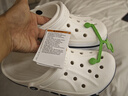 卡駱馳（crocs）洞洞鞋男女鞋貝雅卡駱班Clog休閑沙灘涼拖鞋 205089-126 M4W6 曬單實(shí)拍圖