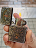 ZIPPO打火機(jī)之寶防風(fēng)煤油 招財(cái)進(jìn)寶-全包徽章特制版 龍紋雕花含油禮盒 曬單實(shí)拍圖