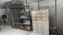 柚韻精品展柜陳列柜辦公室輕奢置物柜產(chǎn)品展示柜多功能落地文件展示架 橡木+黑架 長120寬35高200CM 曬單實拍圖