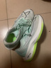 特步（XTEP）一體成型男跑步鞋競訓鞋體考適用耐磨緩震輕盈男女體測運動(dòng)鞋 泡沫綠/帆白-男（輕功水漂） 41 曬單實(shí)拍圖