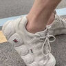 FILA 斐樂官方男鞋面包可頌鞋復(fù)古時(shí)尚老爹鞋舒適輕便休閑運(yùn)動(dòng)鞋 燕麥色-OM 41 曬單實(shí)拍圖
