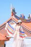 hiui羚雪2025夏季民族風(fēng)盤扣圍巾披肩海邊遮陽防曬新疆旅游穿搭紗巾女 彩云之南 均碼 曬單實(shí)拍圖