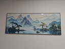 出寫(xiě)一帆風(fēng)順山水畫(huà)辦公室掛畫(huà)新中式客廳裝飾畫(huà)茶室沙發(fā)背景墻水墨畫(huà) EB106鴻運當頭 150*60cm鋁合金框+油畫(huà)布 曬單實(shí)拍圖