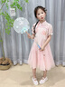 G.DUCKKIDS2025新款夏季女童網(wǎng)紗拼接旗袍裙甜美公主風(fēng)連衣裙百搭禮服裙 粉色 120 cm 曬單實(shí)拍圖