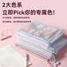 京東京造 馬卡龍色系A4文件袋網(wǎng)格拉鏈袋5個裝學生科目分類試卷收納袋考試袋大容量JD6006 曬單實拍圖