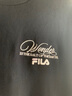 FILA 斐樂(lè)官方女裝針織連衣裙2025秋季新款時(shí)尚休閑舒適拼接T恤裙 正黑色-BK XL 175/92A/XL 曬單實(shí)拍圖