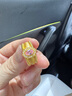 樂(lè)如魚(yú)黃金中古鴿子蛋戒指999足金鑲嵌莫桑鉆指環(huán)戒子送女友生日禮物 粉色戒指 約2.6g（多退少補(bǔ)） 12圈口 曬單實(shí)拍圖